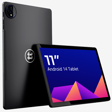 tabtoday 11 inch Tablet with Case, Android 14, Octa-Core Processor 128GB ROM - Black